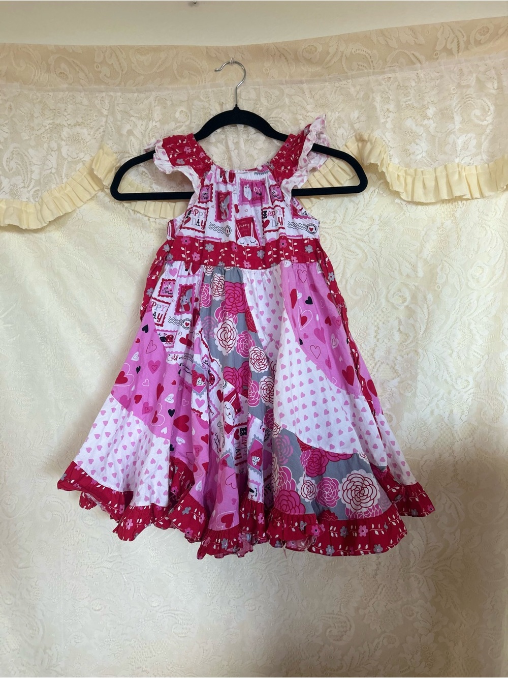 Jelly the Pug Patchwork 100% cotton dress 6